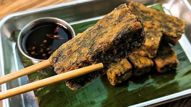 Fried Chive Cake · Fried garlic chive cake stick with garlic soy sauce.