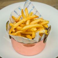Hand Cut Fries · With sea salt and oregano.