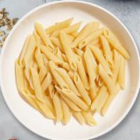 Your Own Penne · Fresh penne pasta cooked with your choice of sauce and toppings!
