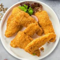 Kid'S Chicken Fingers · Chicken tenders breaded and fried until golden brown.