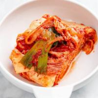 배추 김치 Korean Cabbage Kimchi · The cabbage with chili flakes and small salted shrimp. This type of kimchi is good for all s...