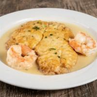 Sole Filet With 2 Shrimp · Sautéed: lemon, butter, and wine.