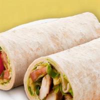 Yummy Chicken Burrito  · with grilled chicken, spring mix, onions