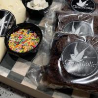 Brownies Decorating Kit · Decorate your brownies at home. Kit comes with 3 fudge-style brownies, a piping bag full of ...