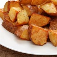 Home Fries · Fresh potatoes, cut into cubes, and salted and fried to perfection.