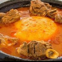 Fufu And Light Soup · Fufu and Light (Nkrakra) Soup