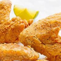 6 Pcs Fried Chicken Wings · Halal Chicken Wings Fried with Organic Cooking Oil & Texas Breading.