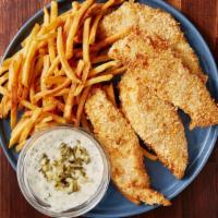 3 Pcs Fish With Fries · Whiting Fish Fried with Organic Cooking Oil, Texas Breading & Served with French Fries.