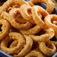 Onion Rings · Onion Rings Fried with Organic Cooking Oil.