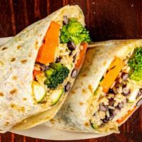 Vegetarian Burrito · Vegetarian. Grilled broccoli, carrots, zucchini, salsa, rice, Jack cheese, and black or pint...