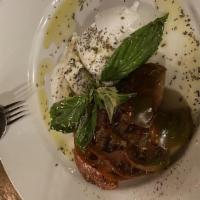 Pomodoro, Bufala E Basilico · Buffalo mozzarella, tomatoes and basil.
