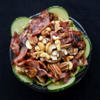 Healthy Choice Salad · Most popular. Apple, Bleu cheese, cranberries and pecans with grilled chicken.