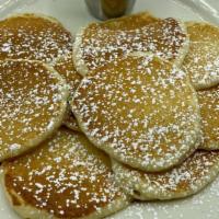 Silver Dollar Pancakes · Served with a fresh fruit