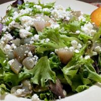 Mesclun · Mixed Greens, Roasted Shallots, Goat Cheese, and a Sherry Vinaigrette