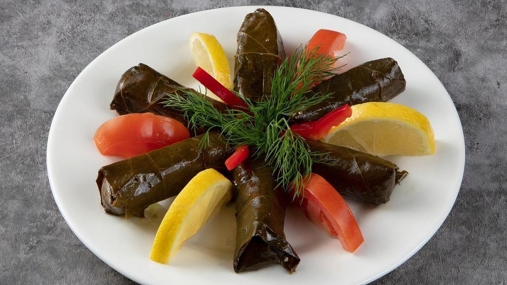 Grape Leaves · Stuffed rice with parsley, onion and tomato.