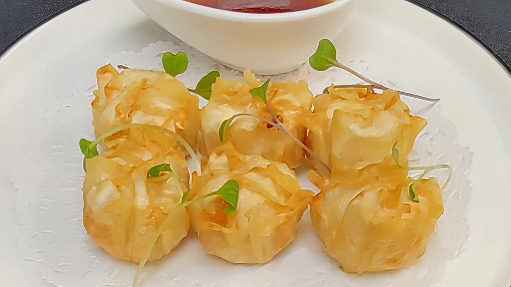 Crispy Shrimp Shumai · sweet soy vinaigrette