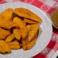 Fried Green Plantains (Tostones) · 