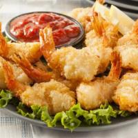 Fried Shrimp · Fresh caught prawns breaded and crisped to perfection.