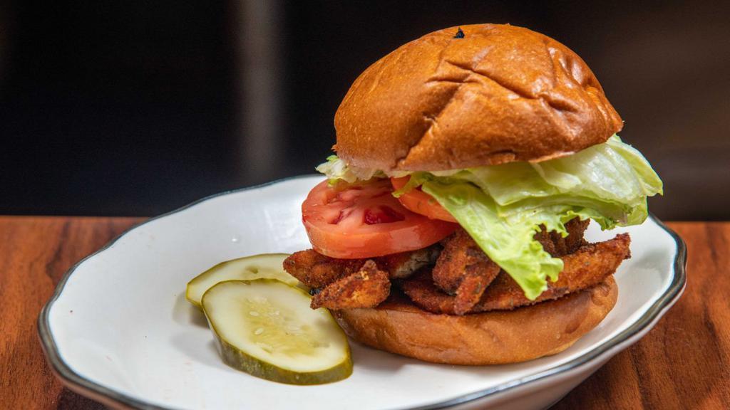Chicken Sandwich · Choose between grilled chicken or a chicken cutlet. Comes with lettuce and tomato on a brioche bun.