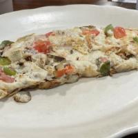 Vegetarian Diet Omelette · Comes with tomatoes, spinach, mushroom and broccoli. Made with 4 egg whites. Served with let...