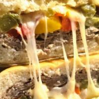 Philly Cheese-Steak Sandwich · Roast beef, bell pepper, red onion and swiss cheese