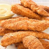 Chicken Tenders (4) W/ Bbq Dipping Sauce · 