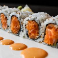 Spicy Salmon Roll · Spicy. Raw.