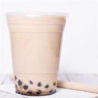 House Milk Tea (Newark Tea) · House milk tea with brown sugar swirl. Includes black pearls (tapioca).