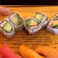 Sushi Set · 8 Pieces of nigiri sushi (3 Tuna, 3 Salmon, 2 Ebi) Plus 1 California roll