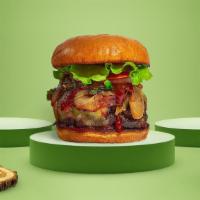 Be My Bbq Burger · American beef patty topped with melted cheese, barbecue sauce, lettuce, tomato, onion, and p...