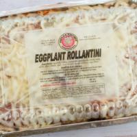 Eggplant  Rollantini · Served w/ spaghetti