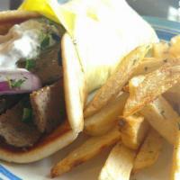 Gyro Sandwich With Fries · 