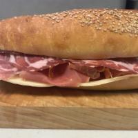 Imported Prosciutto, Provolone, & Capicola - Half · Served on 8.5 sub roll or optional 12