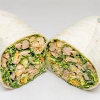Greek Grilled Chicken Wrap · This flavorful wrap is a great lunch option.
Grilled Chicken, Lettuce, Feta Cheese, Black Ol...