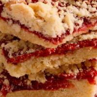 Gluten Free Raspberry Bars · Ingredients:

Seedless Raspberry Jam (sugar, raspberries, glucose, pectin, sodium benzoate (...