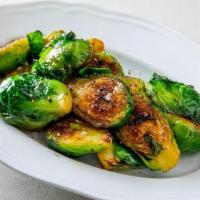 Cavolini Di Bruxelles · roasted Brussels sprouts