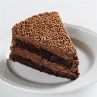 Sant Ambroeus Cake · light chocolate mousse cake with layers of moist chocolate almond sponge, soaked with a ligh...