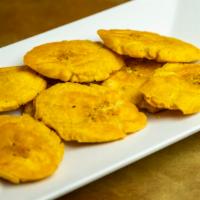 Fried Green Plantains / Tostones · 