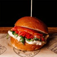 Skinny Village Grilled Chicken · Organic, cage free, humanely raised and handled. Cheddar cheese, baby arugula, tomato, roast...