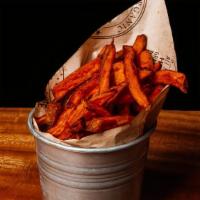 Sweet Potatoes Fries · Served with 2 dips.