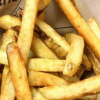 Large French Fries · Fresh hand cut french fries. Served with 2 dips.