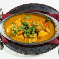 Tikka Masala · Boneless broiled meat, cooked with special tandoori spices. Served with saffron rice, dal, o...