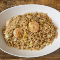Shrimp Fried Rice · Beef chicken pork and shrimp.