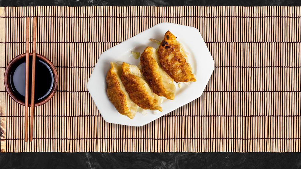 Gyoza Chicken · Fried chicken dumpling. Served with sweet soy dipping sauce.