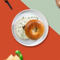 Feel The Bagel & Cream Cheese · Get a wholesome toasted bagel with our vegan cream cheese!