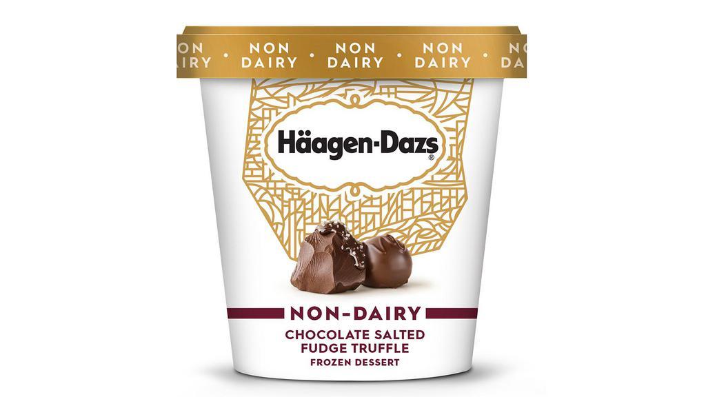 Non Dairy Chocolate Salted Fudge Truffle Ice Cream 14 Oz · Non Dairy. Our non dairy chocolate salted fudge truffle blends rich Belgium chocolate with swirls of salted fudge and chunks of fudge truffles for the ultimate non dairy indulgence.