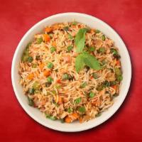 Veg Biryani Sensation · Long grain basmati rice cooked with garden fresh vegetables in a blend of Indian exotic spic...