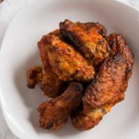 Buffalo Chicken Wings · 5 pieces of Buffalo Chicken wings served with house blue cheese ranch, pickled carrots and c...