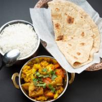 Aloo Gobhi(Vegan) · Potatoes / cauliflower.