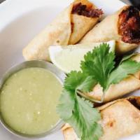 Crispy Chicken Flautas · 